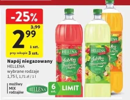 napój niegazowany